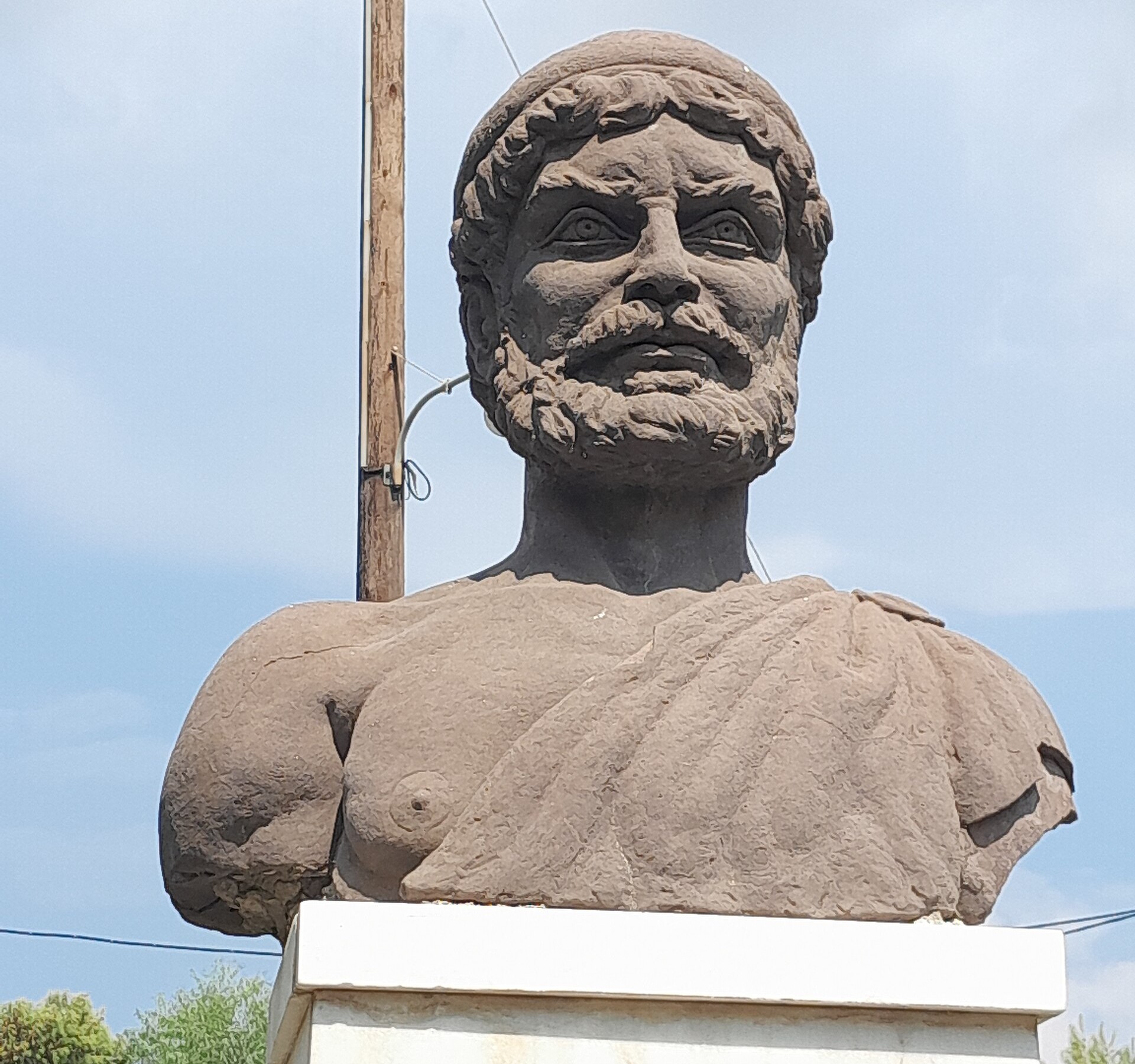 THE BUST OF ODYSSEUS - ITHAKI 