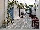 The paved narrow pathways of Paros. - Click on the image to enlarge