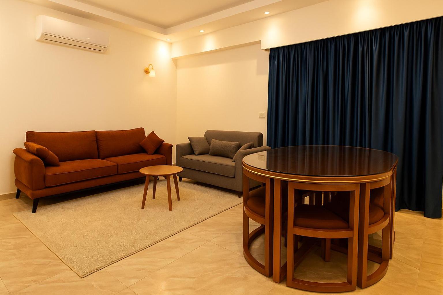 Two-Bedroom Apartment with Balcony and Sea View