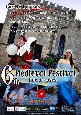 6ο Μεσαιωνικό Φεστιβάλ Ρόδου – Γιορτές των Κάστρων