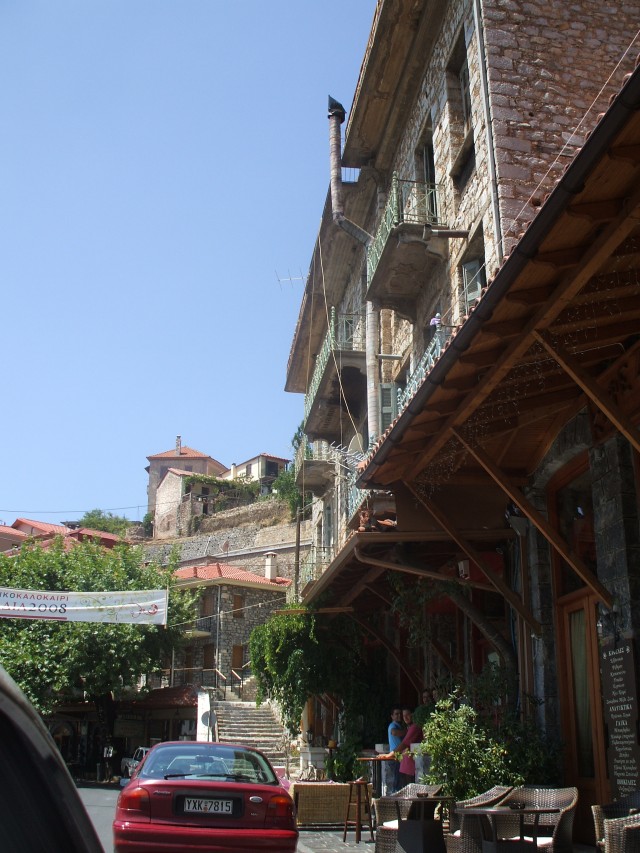 Lagadia, tavern by the main street